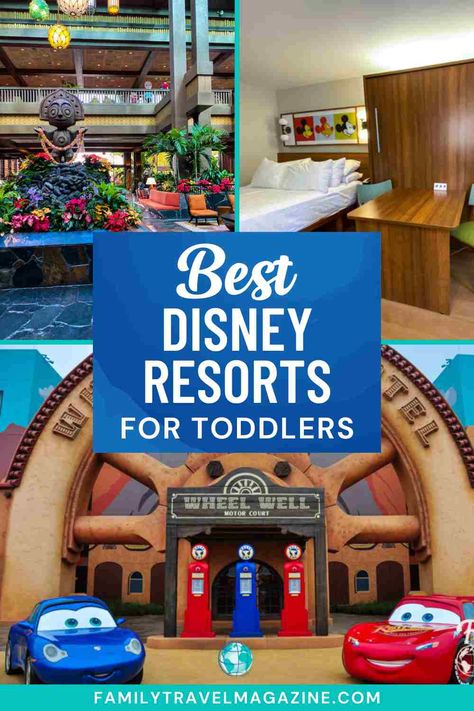 Visiting Walt Disney World with a toddler? There are lots of great resorts - here are our favorite Disney World resorts for toddlers. Disney World With A Toddler, Disney Art Of Animation Resort, Best Disney Resorts, Disney With Toddlers, Best Disney Hotels, Best Disney World Resorts, Disney World Hotel, Disney World Itinerary, Disney World With Toddlers