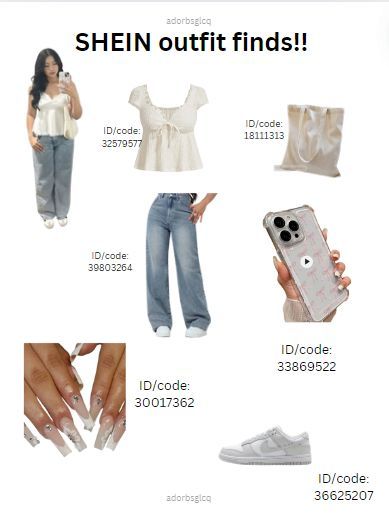 Shein Night Out Outfits, Shein Outfit Finds, Shein Id Codes, Shein School Outfits, Cute Shein Outfits, Shein Back To School Outfits, Cute Back To School Outfits, Comfy School Outfits, Shein Fits