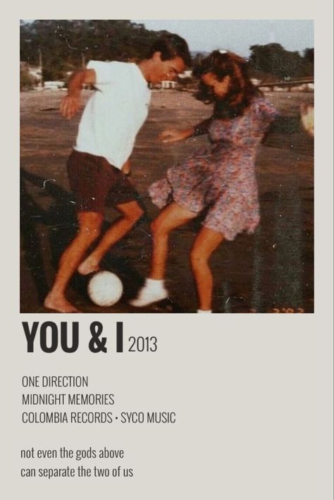 One Direction You And I, You And I One Direction, Vintage Song Posters, Songs Polaroid Posters, Album Cover Polaroid, Music Polaroid Posters, Song Polaroid Posters, Polaroid Songs, Music Polaroid