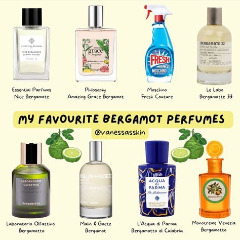 Perfumes With Bergamot, Bergamot Perfume, Tea Perfume, Replica Perfume, Beauty Crush, Fragrance Lab, Pampering Routine, Diy Lotion, Perfume Collection Fragrance