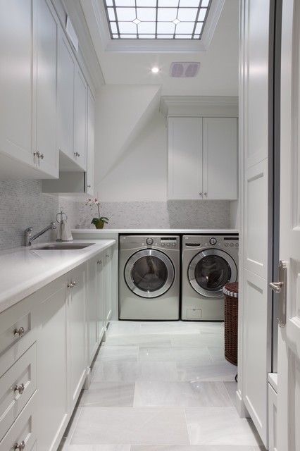 17 L Shaped Laundry Designs For Better Use Of The Space & Functionality U Shaped Laundry Room Layout, L Shaped Laundry Room Design, Long Narrow Laundry Room Layout, L Shape Utility Room Ideas, L Shape Laundry Room Layout, L Shape Laundry Room, L Shaped Laundry, L Shaped Laundry Room Layout, Laundry Designs