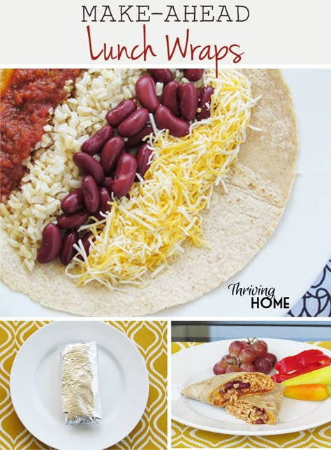 Cheap, uses up leftovers,fast, easy to grab and go, healthy, and freezable! You cannot go wrong! Burritos For Lunch, Make Ahead Wraps Lunch Ideas, Make Ahead Wraps, Gf Tortillas, Mexican Wrap, Easy Wraps, Make Ahead Lunch, Frozen Burritos, Rice Wraps