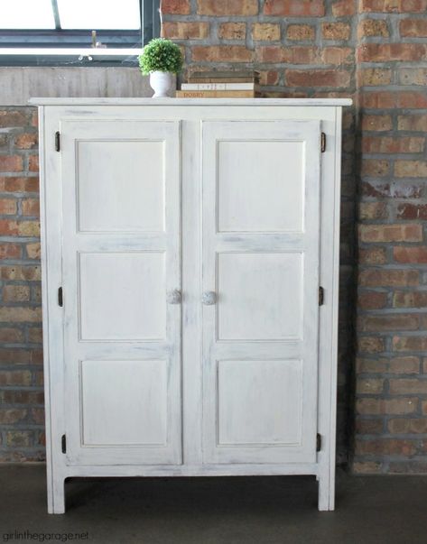 Painted Jelly Cabinet, Storage Cabinet Makeover, Primitive Cabinet, Jelly Cabinet, Primitive Cabinets, Wood Storage Cabinet, Wood Storage Cabinets, Paint Storage, Beautiful Cabinet