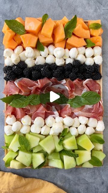 Burrata Board, Prosciutto Mozzarella, Caprese Bites, Mozzarella Balls, Charcuterie Recipes, Backyard Party, Charli Xcx, Food 52, Charcuterie Boards