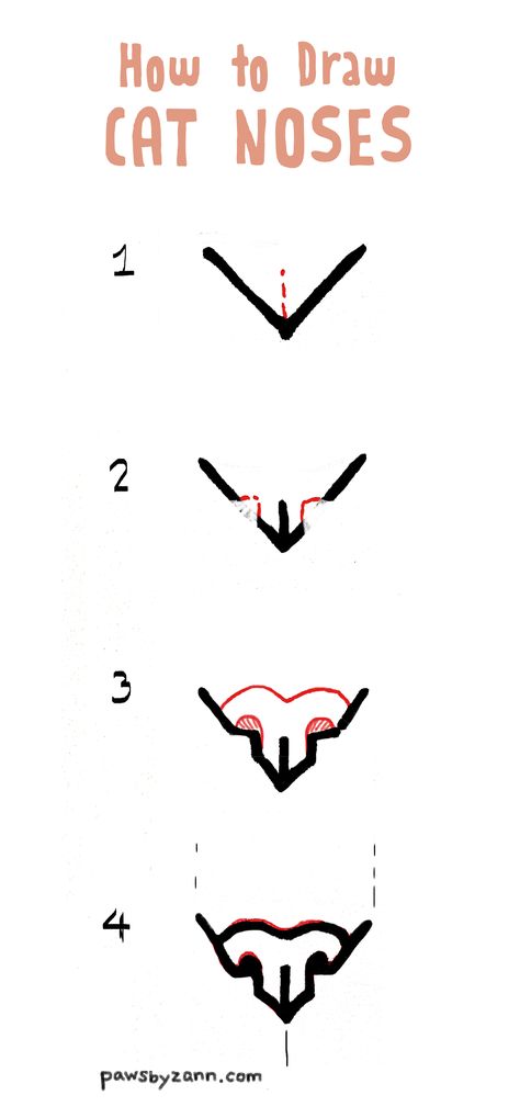 Get Zann's complete tutorial on how to draw cat noses from the side, top, bottom and 3/4 view at https://www.pawsbyzann.com/ultimate-guide-cat-noses/ Animal Front View, Pet Drawing Reference, Animal Noses Drawing, Cat Drawing Side View, How To Get Into Drawing, Noses From The Side, How Draw Cat, Cat Side Profile Drawing Reference, Cat Front Profile