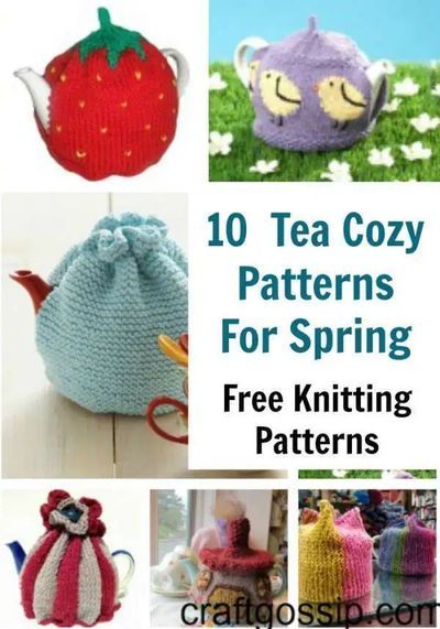 10 Knitted Tea Pot Cozy Patterns For Spring – Knitting #freeknittingpatterns #teacozy #teapotcozy Tea Cosy Knitting Patterns Free, Knit Tea Cozy Pattern Free, Knit Tea Cozy Pattern, Tea Cozy Tutorial, Tea Pot Cozy, Spring Knitting, Cosy Crochet, Knit Tea Cozy, Knit Christmas Ornaments