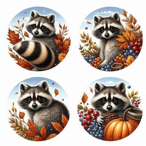 Free Printable Clipart | Autumn Round Stickers | Facebook Autumn Stickers Free Printable, Autumn Animals, Animal Printables, Tumblr Stickers, Autumn Stickers, Round Stickers, Free Printable, Free Printables, Craft Ideas