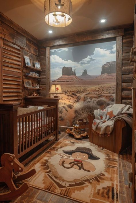 Cowboy Camp Rustic Boys Nursery, Cowboy Kids Room, Horse Nursery Theme, Western Baby Room, Western Nursery Ideas, Wild West Nursery, Western Future, Western Baby Nurseries, Cowboy Camp