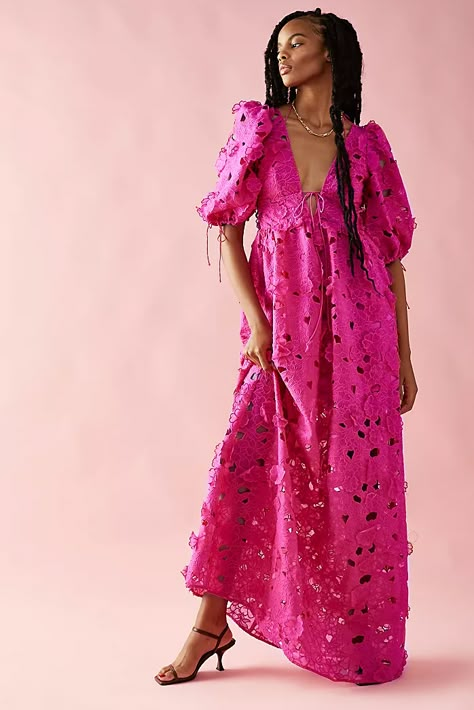 Women's Dresses - Boho & Cute Dresses | Free People UK Dainty Accessories, Tie Maxi Dress, Summer Dresses For Wedding Guest, Lemon Dress, Dresses Boho, For Love & Lemons, Love And Lemons, Puffed Sleeves, Shop Maxi Dresses