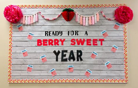 Strawberry
Jam
Back to School
Bulletin Board
Toddler
Preschool
School Strawberry Bulletin Board, Back To School Bulletin Boards, Themed Classroom, School Bulletin Boards, Classroom Door, Future Classroom, Strawberry Jam, Bulletin Boards, Bulletin Board