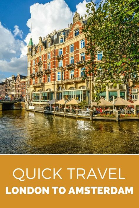 A quick and easy weekend to Amsterdam? Take the direct Eurostar from London to Amsterdam. Here's what you can do on a weekend in Amsterdam. London To Amsterdam, Weekend Break, London Living, City Breaks, Weekend Breaks, Easy Travel, Cruise Travel, London Travel, Study Abroad