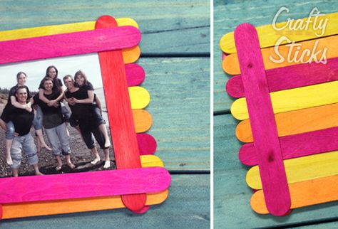 Stick Picture Frame, Stick Craft Ideas, Popsicle Stick Picture Frame, Picture Frame Ideas, Santa Pics, Popsicle Stick Craft, Book Marker, Popsicle Crafts, Paper Decoupage