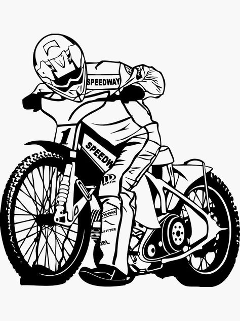 Motorcycle Speedway Racer by Port-Stevens Male Template, Speedway Motorcycles, Norton Cafe Racer, Fox Motocross, Modern Cafe Racer, Speedway Racing, Motorcycle Events, Motorcycle Drawing, Bike Illustration