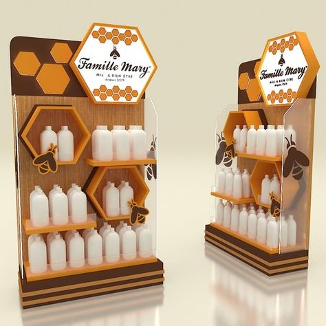 Design POINT of PURCHASE DISPLAY for Departments stores and Pharmacies 3D contest winning#design#picked#contact Honey Stand, Point Of Purchase Display, Store Window Displays, Point Of Purchase, Contest Winning, Exhibition Stand, Display Design, Retail Display, Store Display