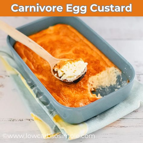 Indulge in a heavenly Carnivore Egg Custard that's creamy, dreamy, and utterly irresistible! 🥚🍮 With just three simple ingredients, this plant-free dessert is perfect for satisfying your sweet tooth while sticking to your carnivore lifestyle. Plus, get ready for some hilarious FAQ answers that will make you chuckle! Check out the recipe and my story behind this delightful creation. Carnivore Egg Custard, Carnivore Custard Recipe, Carnivore Egg Pudding, Carnivore Desserts, Egg Custard Recipe, Carnivore Lifestyle, Egg Custard Recipes, Carnivore Recipes, Ditch The Carbs