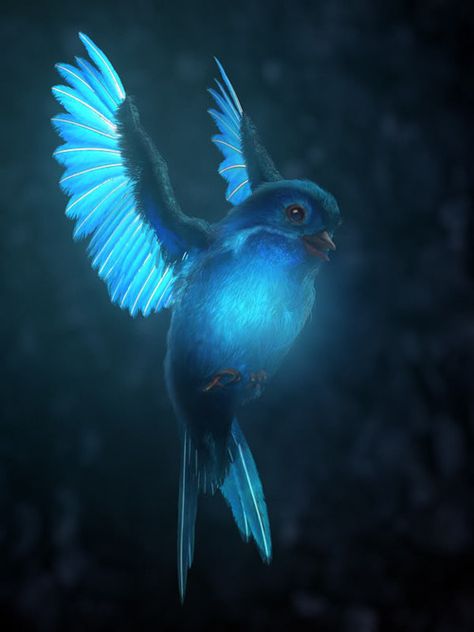 Journey to the Center of the Earth Glowing Bird Magic Bird Fantasy Art, Journey To The Center Of The Earth, Glowing Animals, Fantasy Bird Art, Glowing Dragon, Bird Digital Art, Fantasy Birds, Fantasy Bird, Mythical Bird