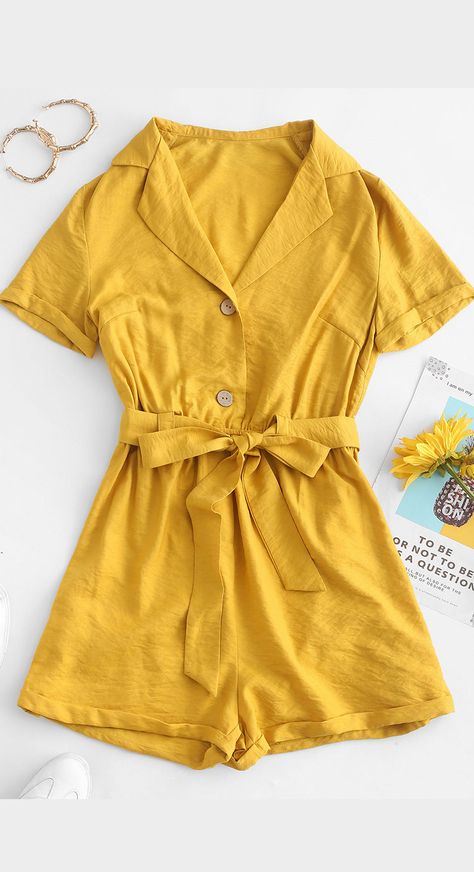 Yellow Romper Outfit, Prom Romper, Yellow Prom Dress Long, Summer Romper Outfit, Yellow Jumpsuit, Yellow Romper, Prom Dresses Yellow, Jumpsuit Outfit, Casual Rompers