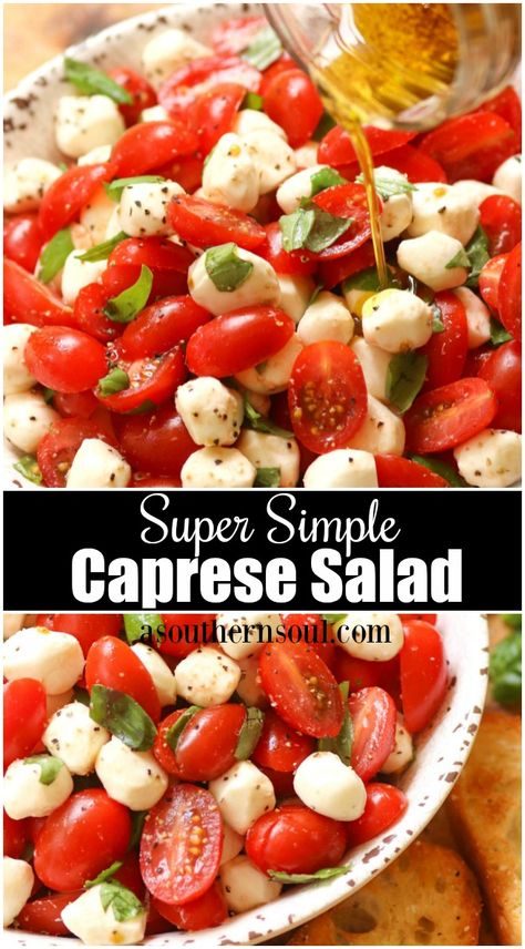 Dressing For Caprese Salad, Mozzarella Salad Tomato, Tomatoes And Mozzarella Caprese, Red Salad Recipe, Easy Fast Salads, Mozerella And Tomato Salad, Tomato Basil And Mozzarella Salad, Low Carb Caprese Salad, Tomatoes And Mozzarella Appetizer