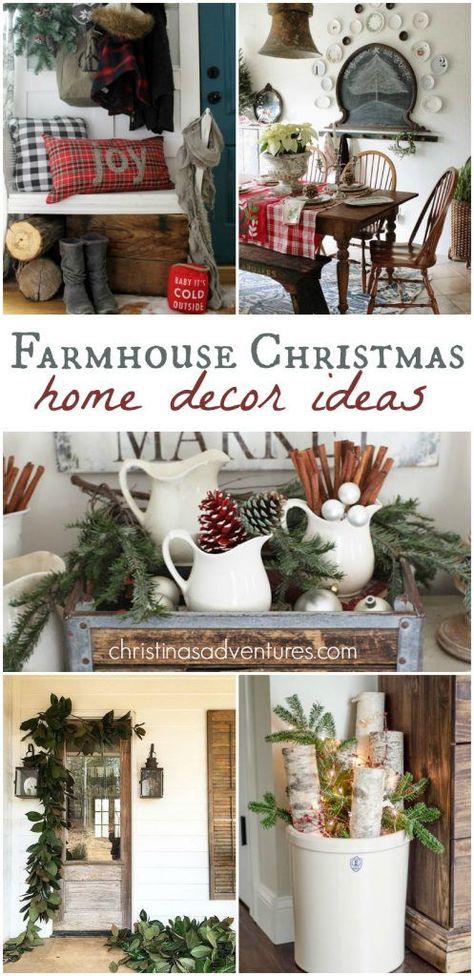 Homespun Christmas, Winter Blessings, Diy Hobbies, Christmas Home Decor Ideas, Christmas Cozy, Christmas Decorating Ideas, Christmas Farmhouse, Grad Cards, Farmhouse Holiday