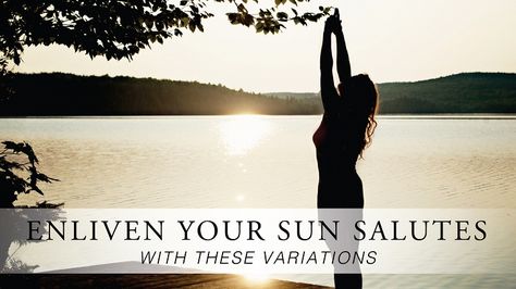 Creative and effective ways to deviate from the traditional sun salutation mold. Sun A Variations, Sun Salutation A Sequence, Salutation To The Sun, Surya Namaskar Step By Step Benefits Of, Sun Salution Yoga, Sun Greeting Yoga, Yoga Sun Salutation, Yoga Core, Yoga Vidya