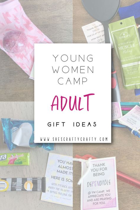 YW Camp Gifts for Adults. Girls Camp Handouts, Camp Gifts, You Are The Bomb, Christian Camp, Secret Sister Gifts, Secret Sister, Secret Sisters, Small Gift Bags, Bookmark Gifts