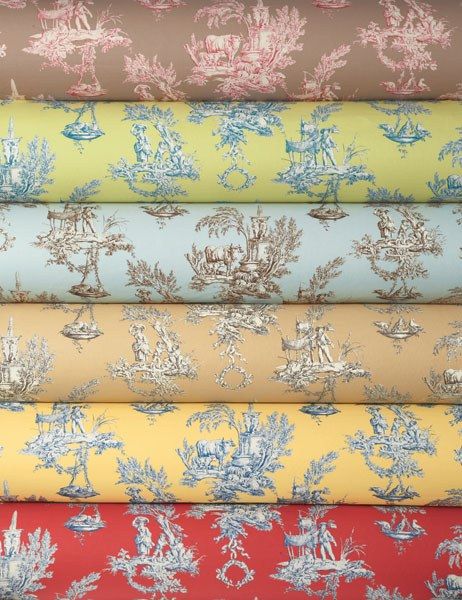 Textile Firm Brunschwig & Fils's Modern Take On Its Vintage Fabrics Photos | Architectural Digest Toile Design, Toile Pattern, French Toile, Toile Fabric, French Fabric, Country Design, French Decor, French Country Decorating, Vintage Fabrics