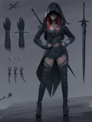 The Seven Deadly Sins- a group famously known for their attempt to ov… #fanfiction #Fanfiction #amreading #books #wattpad Assassins Creed Outfit Concept Art, Burning Rose, Female Assassin, Armor Clothing, Heroic Fantasy, Leather Armor, Art Manga, Futuristic Fashion, Arte Fantasy