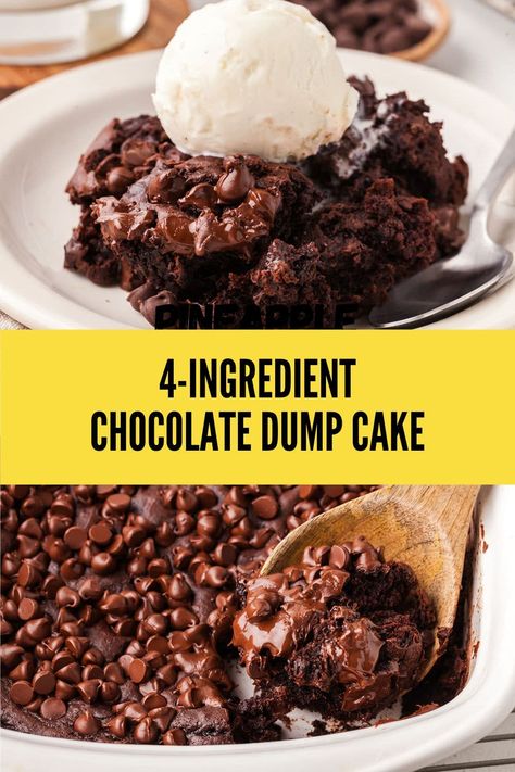 This chocolate dump cake is a simple yet decadent dessert, perfect for any chocolate lover. It's one of those chocolate dump cake recipes that require minimal effort but delivers maximum flavor. Layered with rich chocolate and topped with a buttery, crispy crust, this dessert comes together easily. Try this chocolate dump cake with pudding for an extra creamy texture, making it a perfect go-to for gatherings. If you’re a fan of easy desserts, this chocolate dump it cake will become a favorite. Chocolate Cobbler Easy Cake Mixes, Brownie Dump Cake Recipes, Wet Chocolate Cake Recipe, Chocolate Dump Cake Recipes Easy, Dump Cake Recipes Crock Pot, Crockpot Dump Cake Recipes, Chocolate Dump Cake Recipes, Brownie Dump Cake, Dump Cake Chocolate