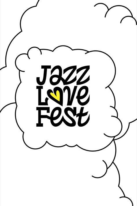 Photo of the design concept logo Festival Graphic Design, Jazz Music Festival, Pictorial Logo, Types Of Logos, Logo System, Branding Concept, Love Fest, Type Logo, Spring Mood