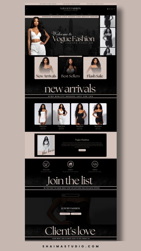 Luxury Banner Design, Website Launch Idea, Boutique Website Design, Store Installation, Luxury Website Design, Website Design Shopify, Luxury Aesthetics, Boutique Website, Luxury Website