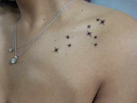 Constellation Tattoo Leo, Tattoo Leo, Leo Constellation Tattoo, Leo Constellation, Constellation Tattoo, Small Stars, Leo Tattoos, Disney Tattoo, Constellation Tattoos