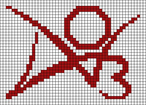 Ao3 Logo Crochet, Ao3 Crochet Pattern, Brat Alpha Pattern, Ao3 Crochet, Hozier Alpha Pattern, Lana Del Rey Alpha Pattern, Chappell Roan Alpha Pattern, Knit Alpha Pattern, Tapestry Crochet Ideas