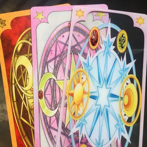 fanmade by 𝕋 𝕆 𝕄 𝕆 ⭐️ on Instagram: “Cardcaptor Sakura spell’s circle: 🌓 power of darkness ⭐️ power of star ✨ power of dream _ PS: as you can see, my clear card back design…” Card Back Design, Power Of Darkness, Clow Cards, Magical Girl Aesthetic, Tsubasa Reservoir Chronicles, Tsubasa Chronicles, Sailor Moon Wallpaper, Clear Card, Sakura Card