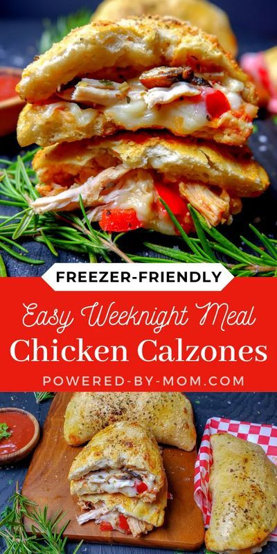 This delicious and easy Chicken Calzone Recipe is a perfect meal that everyone loves and is ideal for making ahead and popping into the freezer! #chickendinner #calzones #chickencalzone #chickenmeal #chickenrecipe #calzone #freezerfriendly #recipes #easyrecipe #easydinner #easylunch #italianrecipe Chicken Calzone Recipe, Chicken Calzone, Calzone Recipe, Chicken With Italian Seasoning, How To Cook Mushrooms, Easy Weeknight Meals, Easy Lunches, Kitchen Recipes, Cooking Kitchen