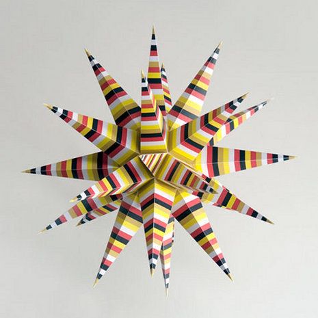 Star Crafts, Moravian Star, Star Cut Out, Folding Origami, 3d Star, Stars Craft, Pattern Template, Star Diy, Paper Stars