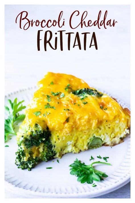 Broccoli Cheese Frittata, Cheddar Frittata, Fritata Recipe, Broccoli Frittata, Fritatta Recipe, Broccoli And Cheddar, Breakfast Frittata, Recipe For Breakfast, Cheesy Broccoli