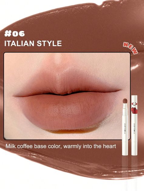 LIP POWDER CREAM 1.8g Lip Cushion Matte Lipstick, Lip Gloss That Makes Lips Look White, For Women #06         Makeup, size features are:Bust: ,Length: ,Sleeve Length: Lip Cream, Creative Direction, Lipstick Lip, Matte Lipstick, Liquid Lipstick, Lip Makeup, Beauty Health, Lip Gloss, Length Sleeve