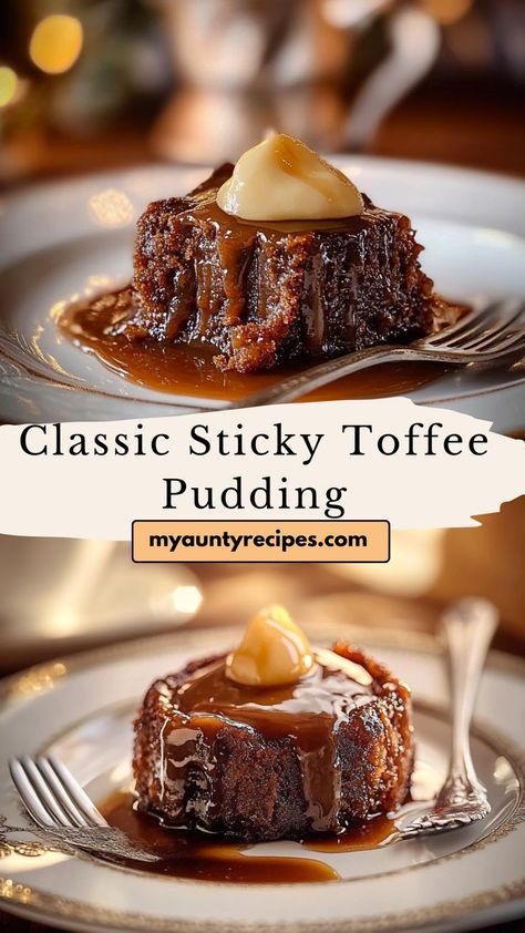 Savor the warmth of this Sticky Toffee Pudding, featuring a moist date sponge soaked in toffee sauce. Ideal for fall and winter recipes, it’s a classic dessert that’s rich, flavorful, and incredibly comforting. Perfect for holiday gatherings or quiet evenings by the fire. Sticky Toffee Pudding Ina Garten, Sticky Toffee Pudding Without Dates, Sticky Toffee Pudding Cheesecake, Jamie Oliver Sticky Toffee Pudding, Make Ahead Sticky Toffee Pudding, Sticky Gingerbread Pudding, Hell’s Kitchen Sticky Toffee Pudding, Sticky Toffee Pudding Recipe Mary Berry, Sticky Toffee Pudding With Coffee