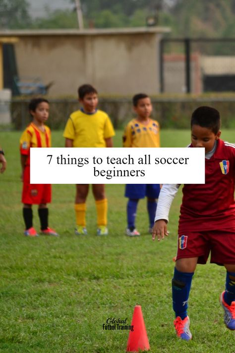 7 soccer skills to teach all beginners, any age who wants to improve fast. Kids that learn young have a higher chance to stick with #soccer because they improve faster, which means they have more fun. Also, learn the difference between exercising in soccer vs training. #skills #drills #collegesoccer #soccerdrills #soccerskills #soccermom #youthsoccer #Football #soccersaturday #Footballer #Soccer #Soccergame #soccerseason #Soccerball #Soccerlife #Soccerplayer #Soccerislife #Soccerteam #Futbol Kids Soccer Drills, Kids Football Training, Soccer Positions, Soccer Skills Training, Toddler Soccer, Soccer Drills For Kids, Soccer Training Drills, Prek Ideas, Soccer Videos