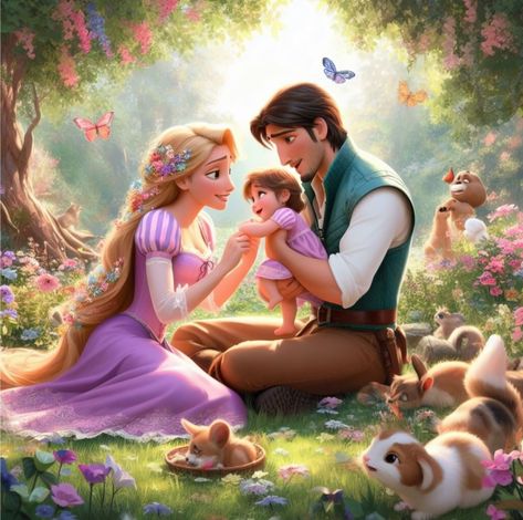 Mother Holding Baby, Funny Optical Illusions, Tangled Wallpaper, Disney Comics, Rapunzel And Eugene, Disney Princess Artwork, Disney Princess Rapunzel, Rapunzel Tangled, Disney Princess Movies