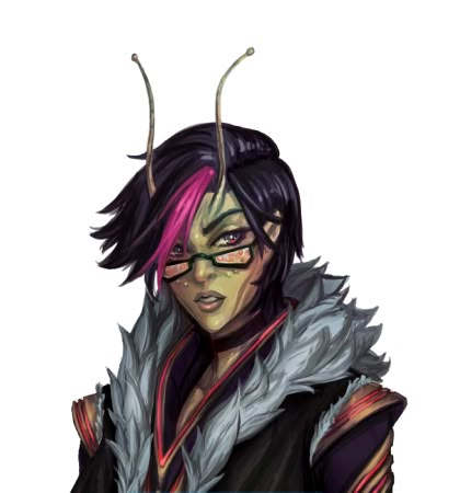 Ilia Tamm - Female Lashunta Mechanic - Starfinder d20 SciFi fantasy Starfinder Lashunta Female, Sci Fi Character Design, Sci Fi Rpg, Alien Character, Superhero Characters, Cyberpunk Character, Alien Creatures, Modern Fantasy, Science Fiction Art