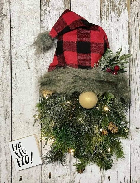 Winter Gnome Wreath Diy, Gonk Wreath, Gnome Door Decoration, Christmas Nomes, Gnome Wreaths, Gnome Ideas, Gnome Crafts, Girls Crafts, Christmas Craft Show