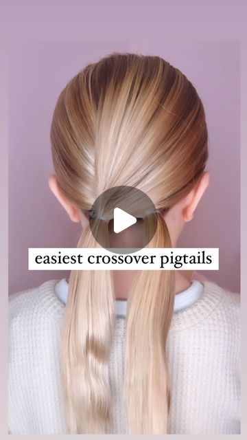 5,739 likes, 18 comments - audreymcclellan on January 9, 2024: "EASY CROSSOVER PIGTAILS 💜 I love this hairstyle, it’s so cute and pretty. I think this is such a great one as is or by adding some ribbons....". Easy Pig Tail Hairstyles, Modern Pigtails, Pigtail Updo, Easy Pigtail Braids, Pigtail Hairstyles Tutorials, Little Pigtails Hairstyles, Pigtails Hairstyles Tutorials, Toddler Pigtails Hairstyles, Easy Toddler Girl Hairstyles