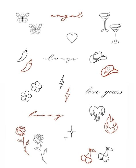 Mini Tattoo Ideas, Maching Tattoos, Cute Matching Tattoos, Matching Friend Tattoos, Small Matching Tattoos, Small Girly Tattoos, Flame Tattoos, Mini Tattoo, Handpoke Tattoo