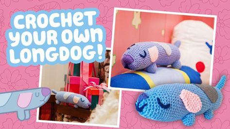 Crochet Activity, Long Dog, Dog Crochet, Fall Crochet Patterns, Christmas Countdown Calendar, Crochet Collection, Crochet Dog, Dog Pattern, Love Crochet