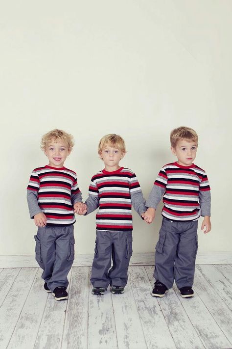 The Frey Triplets at 3 Triplet Boys, Diy Crochet Sweater, Tb Joshua, Manifesting 2024, Multiple Births, Superhero Stories, Triplet Babies, Dream Future, City People