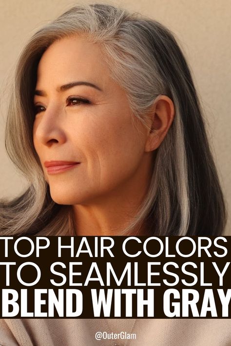 Whether you're easing into your silver strands or embracing the change, blending gray can be stylish. If you want a natural transition, this is for you. Discover top hair colors and techniques. You'll find practical tips to make the most of your changing hair! Hair Color Products, Silver Strand, Silver Grey Hair, Colors Hair, Coloring Techniques, Dye Hair, Blending Gray Hair, Dye Colors, Colouring Techniques