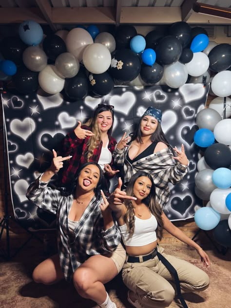 Chola Party Outfit, Chicano Themed Party, Cholo Birthday Party, Cholo Party Outfit, Chola Birthday Party Ideas, Chola Birthday Party, Chola Party, Chola Theme Party, Lowrider Theme Party