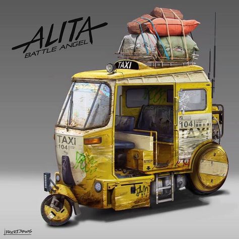 Product Illustration, Truk Besar, Taxi Cab, Car Cartoon, Cyberpunk Art, Car Drawings, Prop Design, Robot Concept Art, Post Apocalyptic