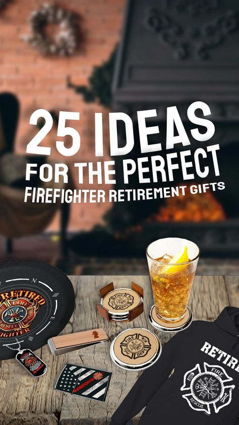 25 Ideas for the Perfect Firefighter Retirement Gifts. To help you choose before making your final decision, we have collected the following gift ideas and inspirations to become the best firefighter retirement gifts, ever. #christmasideas #giftideas #thebestgift #christmasgiftideas #usefulgifts #christmasgift #gifts #giftsforchristmas #coolgifts #firefighter #FirefighterRetirementGifts #FirefighterRetirement #Retirement Fire Chief Retirement Gift, Retired Firefighter Gifts, Fireman Retirement Gifts, Fireman Retirement Party Ideas, Firefighter Gift Ideas, Firefighter Retirement Party Ideas, Gifts For Retirement, Retirement Survival Kit, Gifts For Firefighters